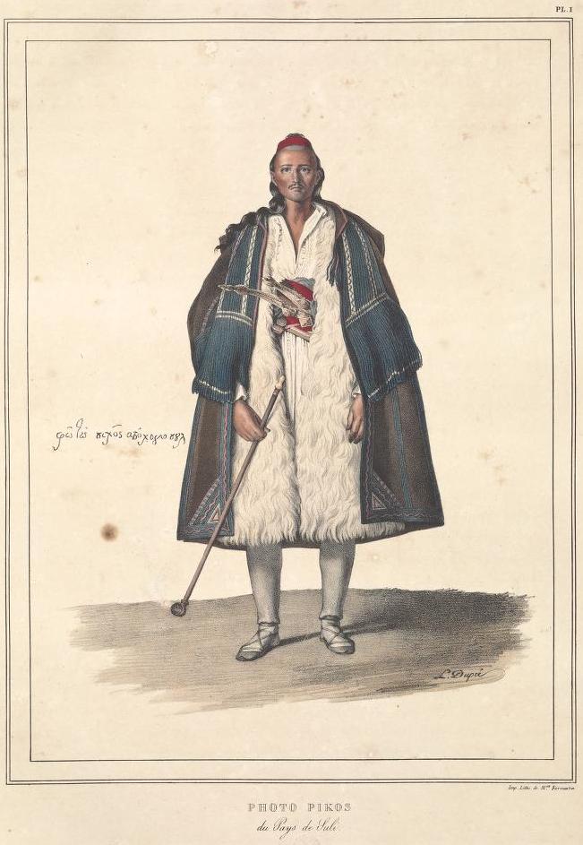Photo Pikos du Pays du Suli, by Louis Dupré, 1825.