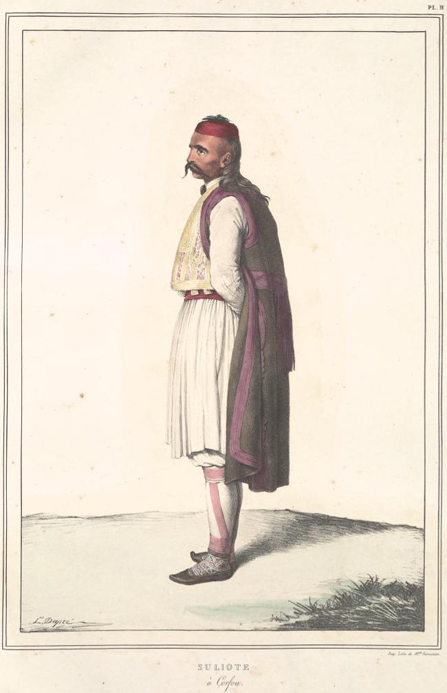 Suliote à Corfou, by Louis Dupré, 1825.