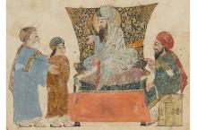 folio 107r Abu Zayd before the Kadi