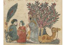 folio 10r Abu Zayd recognized by al-Harith