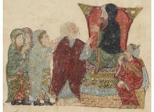 folio 125r Abu Zayd before the Kadi