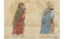 folio 130v Abu Zayd leaving al-Harith