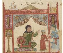 folio 13v Abu Zayd and his son