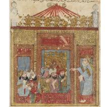 folio 158v Abu Zayd in the mosque