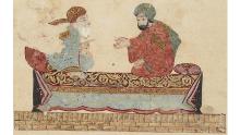 folio 162v Abu Zayd dying and his son
