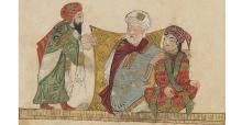folio 27r Abu Zayd, his son and al-Harith