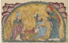 folio 3v Abu Zayd, al-Harith and his disciple