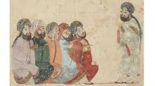 folio 55v Abu Zayd and his listeners