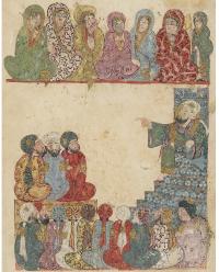 folio 58v Abu Zayd preaching
