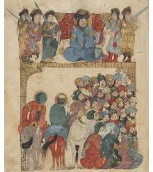 folio 59r Abu Zayd preaching