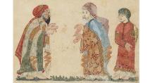 folio 67v Abu Zayd, his son and al-Harith