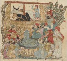 folio 69v Abu Zayd and his listeners