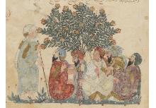 folio 7r Abu Zayd recognized by al-Harith