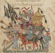 folio 94v Caravan of pilgrims