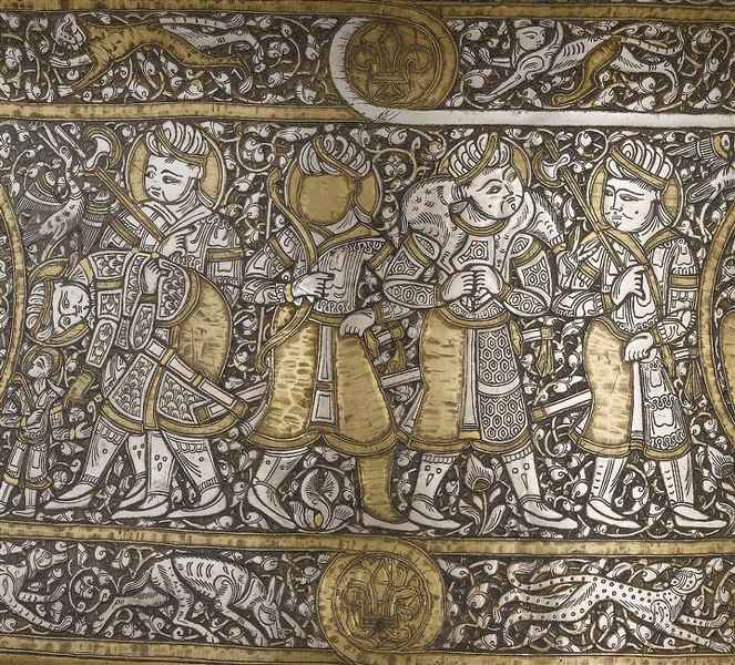 Baptistère de Saint Louis, Mamluk, Egypt or Syria, 1320–40AD. Musee du Louvre, Paris.