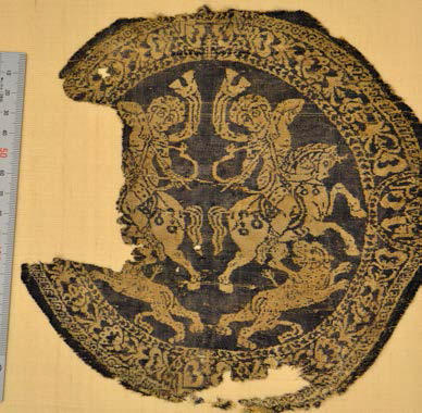 Amazon Horse Archer on a Samite Textile, Egypt, 7th-8th centuries. Boston Museum of Fine Arts, 51.570.
