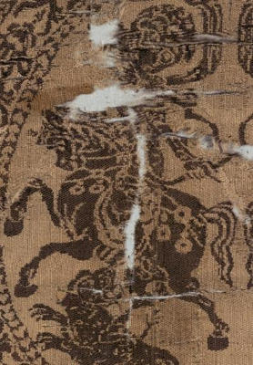 Egyptian, Syrian or Arab Horse Archer on an Islamic Textile, Syria, 8th century, Cleveland Museum of Art