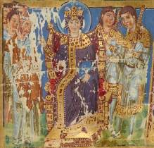 Commentaries of Gregory of Nazianzus, Byzantine, 879-883AD, f.440r Saint Helena and councilors