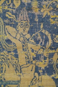 Arab, Syrian or Byzantine Horse Archer, Dress of Otto II. The shroud of St Calais in the Musée-Bibliothèque, Saint-Calais, France.