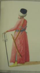Vol. I Folio 54. Çavuş on campaign in 'Costumes Turcs'. Diez Album. British Museum.