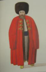 Deli başı in 'Costumes Turcs'. Diez Album. British Museum.