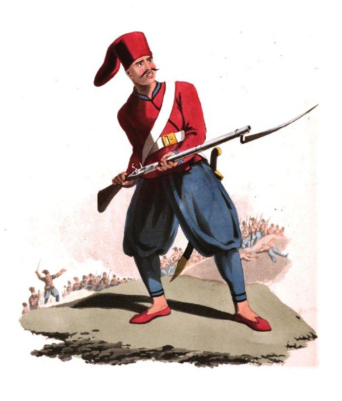 Soldier of European Infantry.