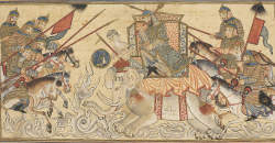 Battle between the sons of Sabuktagin, Mahmud and Isma'il, f119r