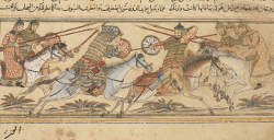 The Buyid al-Dawla brothers in a struggle for succession, f110v