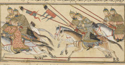 Flight of Muhammad ibn Suri, ruler of Ahangara, f129v