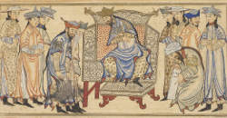 Gushtasp adopts Zoroastrianism, f14v