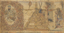 Ibrahim catapulted by King Namrud, f3v