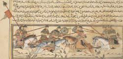 Battle between Abu'l Hasan Simjuri, the Governor of Khurasan and Tash, a Turkic general, for control of Khurasan, f111v