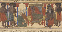 Negus, Christian ruler of Abyssinia, refusing to give up Muslim refugees, f52r