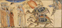 Mohammad as a youth meets the monk Bahira, f43v