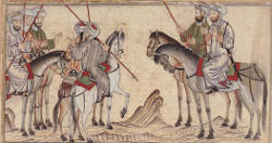 Mohammed exhorting his family before the battle of Badr, f5a/66a