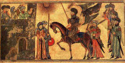 Mohammed receiving the submission of the Banu Nadir, f8a/72a