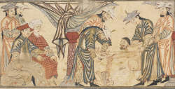 Governor of Gurgan punishing a prisoner for the death of the governor Tash in 998, f112r