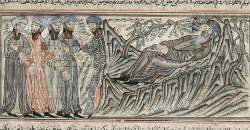 The death of Moses on Mt Nebo, f54a/294a
