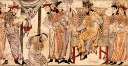 The Execution of Jalal-al-Din Firuzshah II (r1290-96), the Khalji, sultan of Delhi, by his rebellious nephew, f27a/267a