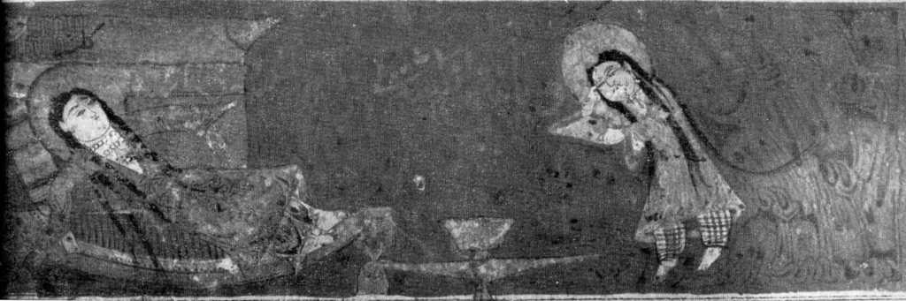 Gulshah half-reclining on a throne, found the ring in the milk